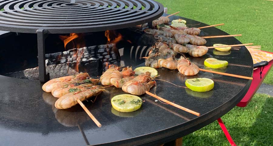 Poissons et fruits de mer grillés